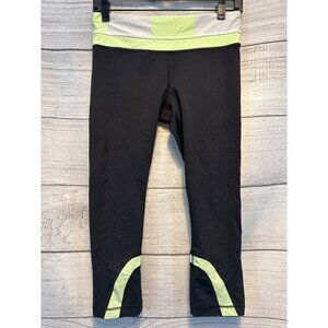 Lululemon Inspire Crop II Black Tonka Stripe